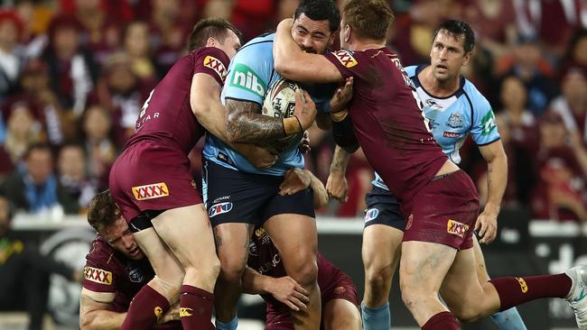 After dominating in game one, Fifita had little impact. (Mark Kolbe/Getty Images)