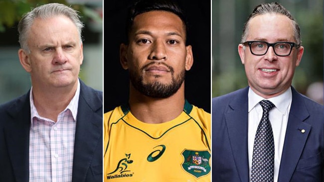 Mark Latham has accused Alan Joyce of pressuring Rugby Australia to sack Israel Folau.