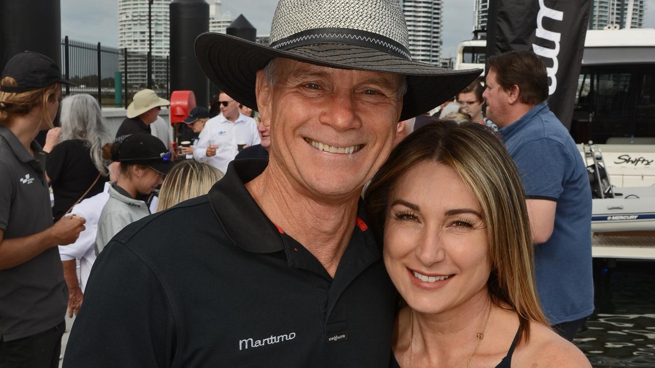 Ormonde and Kim Britton at Maritimo 11 farewell party at Southport Yacht Club, Main Beach. Pic: Regina King