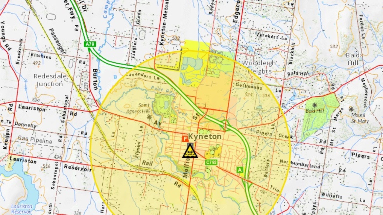 Kyneton residents have been warned of a potential contamination to their water supply. Picture: VicEmergency