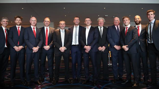 Dane Rampe (second from left) as part of the Greatest NSW Team. Picture: Phil Hillyard