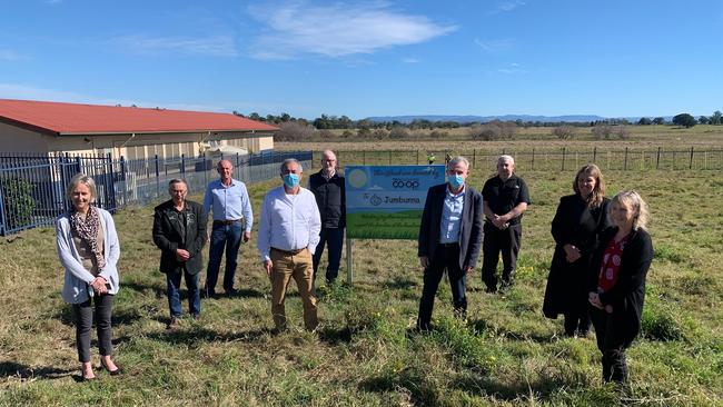 The project has been in the works for a while here, with community leaders pictured here when the announcement was first made.