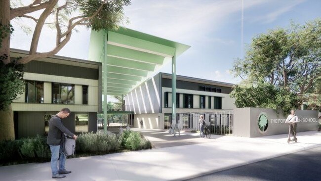 An artist's impression of the new The Forest High School at Allambie Heights. Picture: architectus