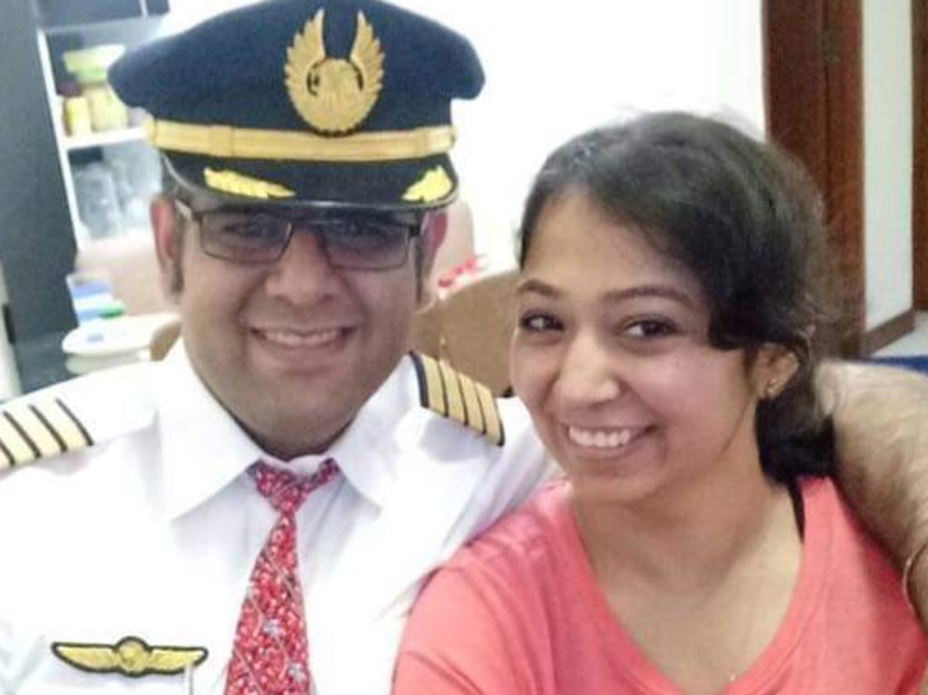 The pilot (left) who flew Lion Air JT610, Bhavye Suneja. Picture: Supplied