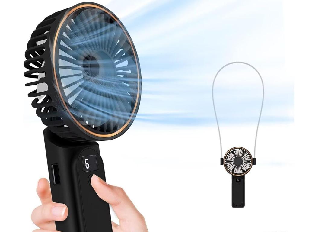 TUNISE Portable Handheld Fan. Picture: Amazon Australia