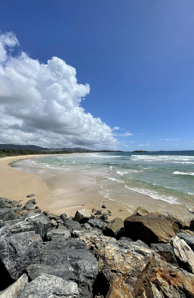 Stunning morning in Sawtell on the NSW coast despite rain clouds about. Picture: Rae Wilson