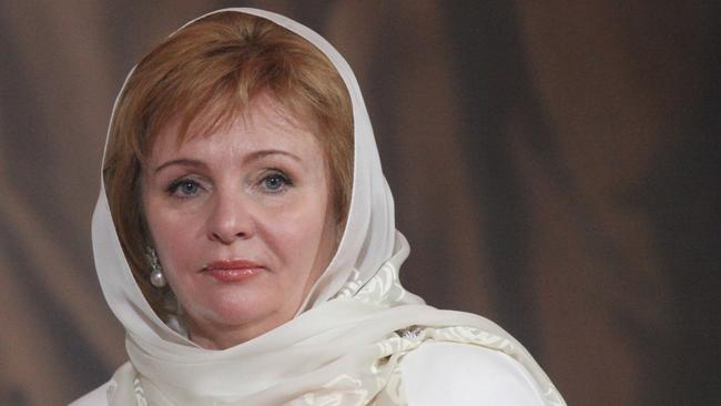 Vladimir Putin's former wife Lyudmila Putina in 2011 in Moscow. Their marriage ended in 2013. Picture: Getty Images