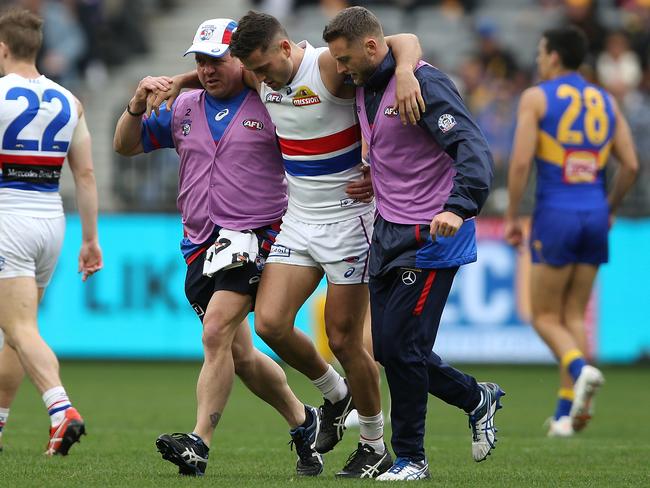 Dahlhaus suffered an ankle injury against the Eagles last month and hasn’t played since. Picture: Getty Images