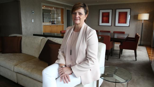 Leanne Harwood from InterContinental Hotels Group says 70 per cent of the company’s staff in Australia is on JobKeeper and there will be hotel closures and job losses if the wage subsidy scheme does not continue beyond March. Picture: Britta Campion