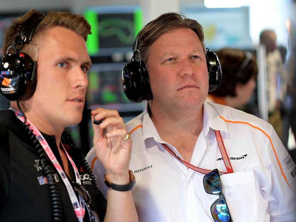 Ryan Walkinshaw team owner of Walkinshaw Andretti United and McLaren Executive Director Zak Brown.