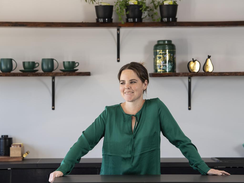 Natasha Krahenbring, director and owner of new boutique shared office spaces, Emerald Kove. Picture: Nev Madsen