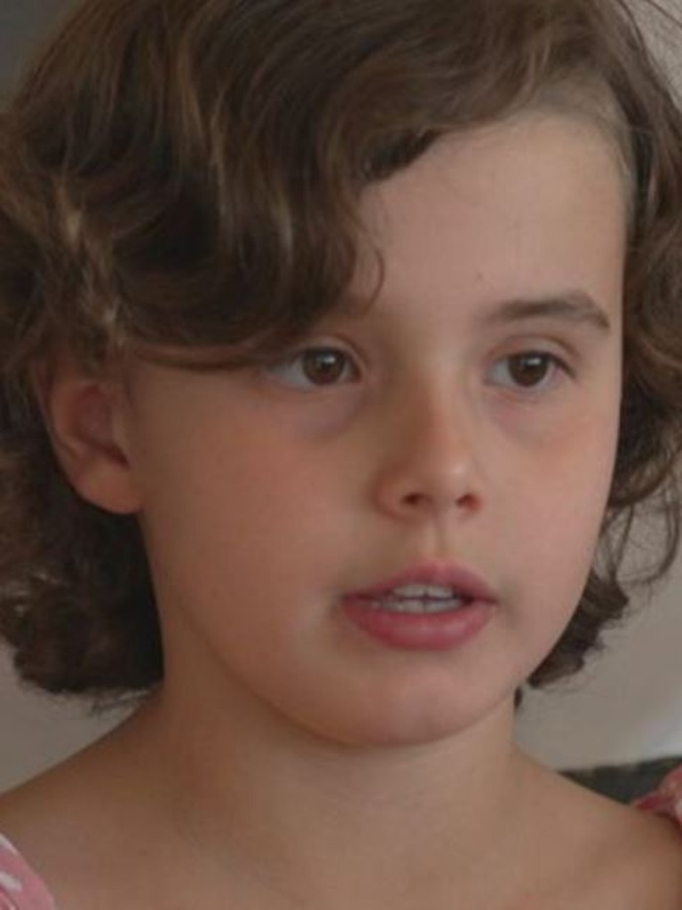 Eight-year-old Sydney schoolgirl Aliyah Ayash suffered a fractured skull. (Credit: A Current Affair)