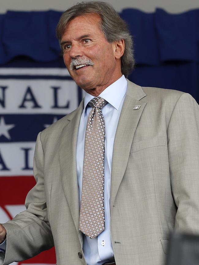 Her father is baseball Hall of Famer Dennis Eckersley. (Photo by Jim McIsaac/Getty Images)