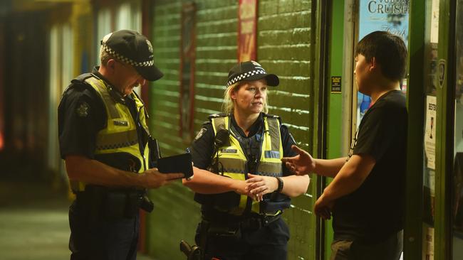 Constable Dave Giuleri and Senior Constable Melissa McCarthy. Picture: Rob Leeson