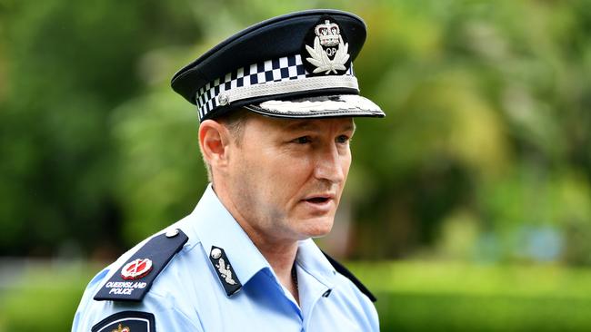 Acting Deputy Commissioner Mark Wheeler defended the ban of spit hoods. Picture: Alix Sweeney