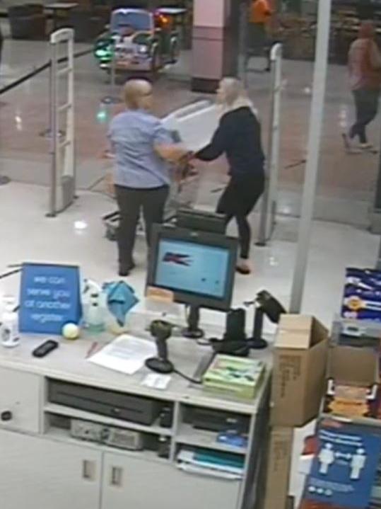 Christine Smith was assaulted by a shoplifter while working at a Kmart in Campbelltown. Picture: supplied
