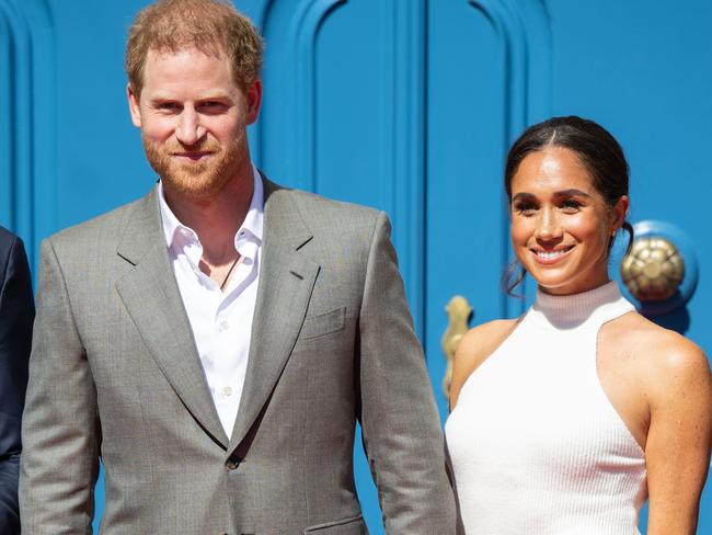 Harry and Meghan during the Invictus Games launch event in 2022. Picture: Samir Hussein/WireImage