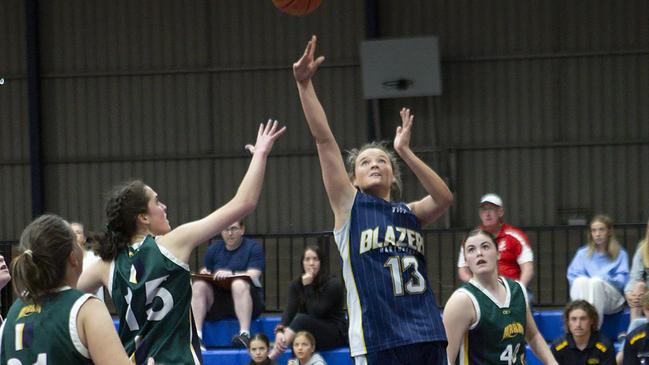 Maddison Egan enjoyed a standout game for Maryborough. Photo: Basketball Victoria.