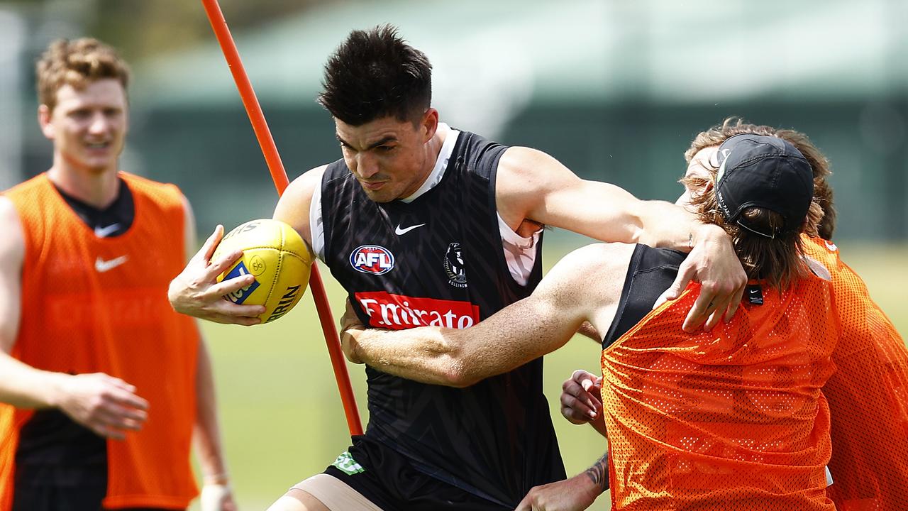 Maynard has become one of Collingwood’s most important players down back. Picture: Getty Images