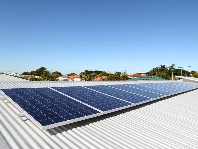 The 4152 post code has fourth highest number of solar panels in Brisbane. Carina resident Bob Dean and his son have installed three solar power systems on both of their homes and an investment property. Photograph; Renae Droop