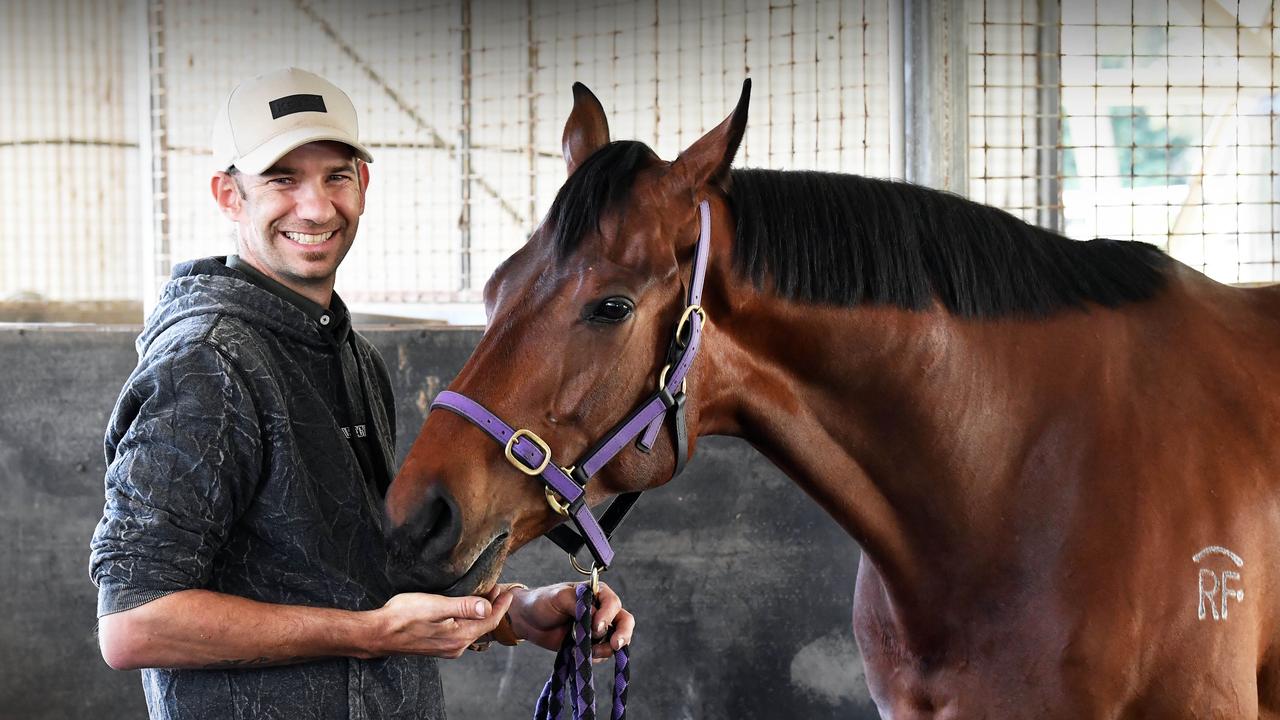 Sunshine Coast racing trainer Damien Batters who has found some success with his up and coming stable.