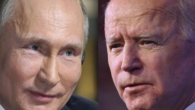 Russia's President Vladimir Putin and US President Joe Biden. Pictures: Angela Weiss and Alexey Druzhinin /AFP