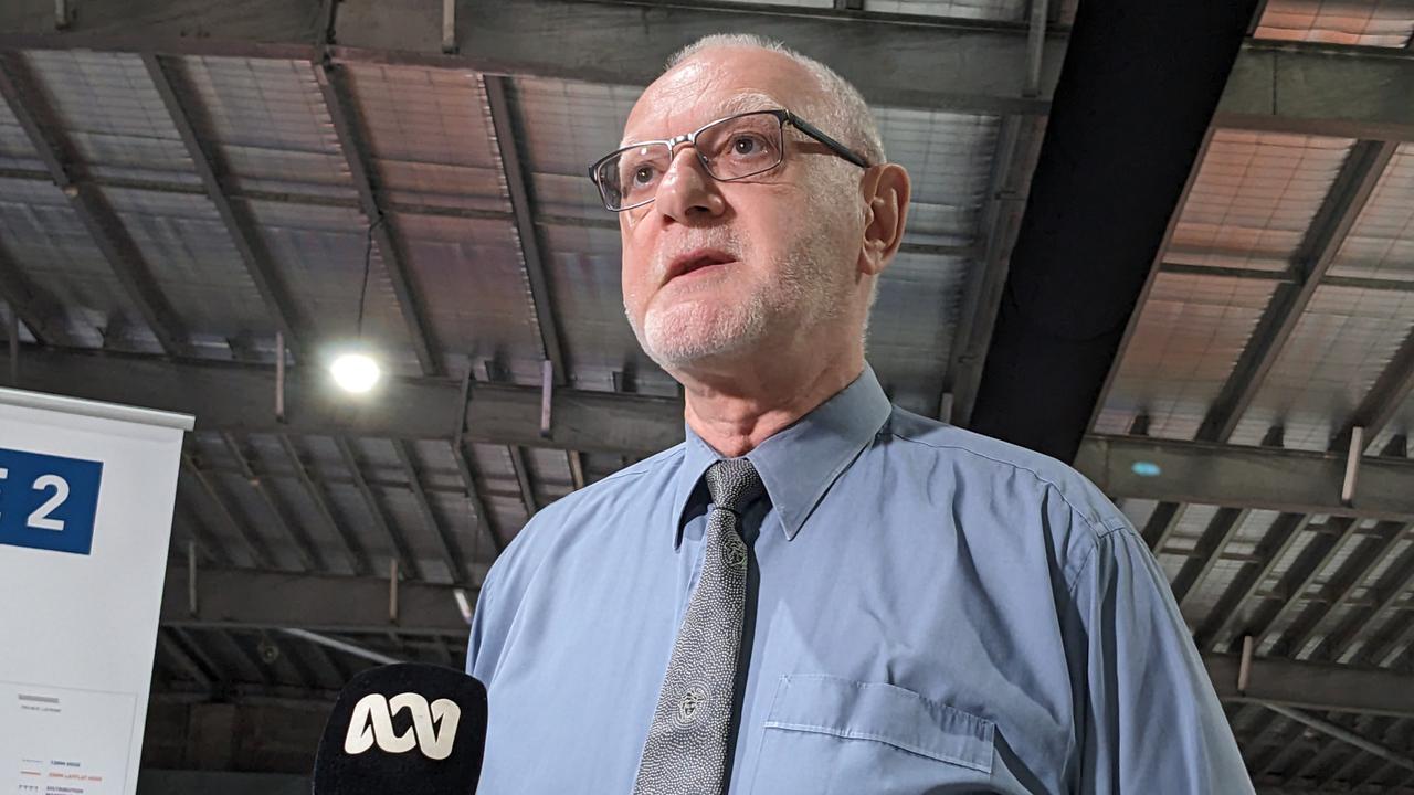 Executive director of the National Critical Care and Trauma Response Centre Len Notaras speaks in Darwin. Picture: Jason Walls