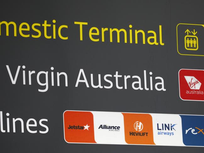 BRISBANE, AUSTRALIA - NewsWire Photos JANUARY 11, 2024: Virgin Australia and Qantas are fighting over who will be awarded some lucrative flights to Bali. Pictures show the airport in Brisbane. Picture: NCA NewsWire/Tertius Pickard