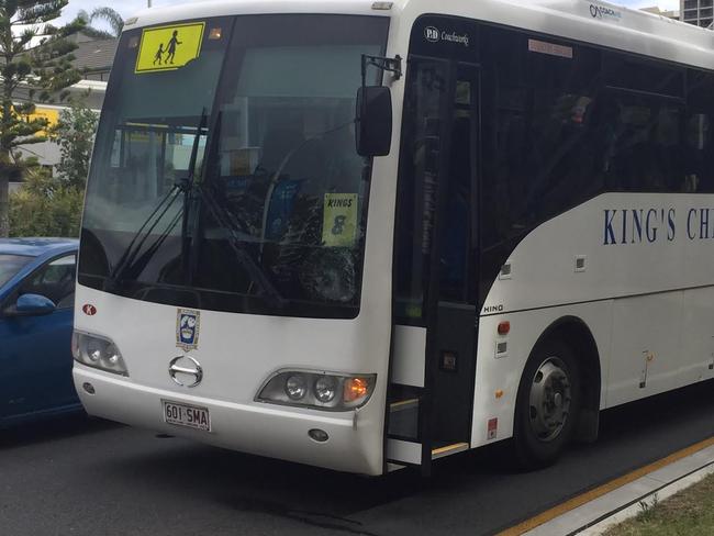 A pedestrian has been hit by a bus in Surfers Paradise. Photo: Alison marks.