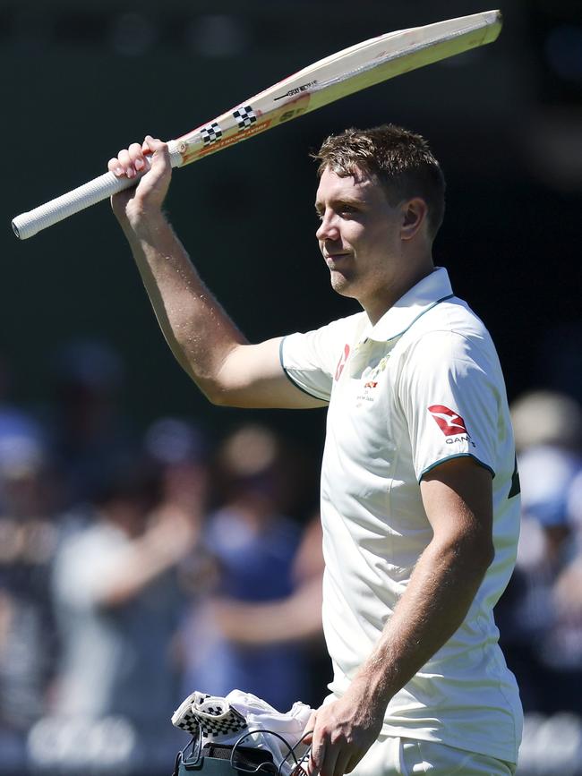 Cameron Green leaves the field at the end of the innings for 174 not out. Picture: Getty Images