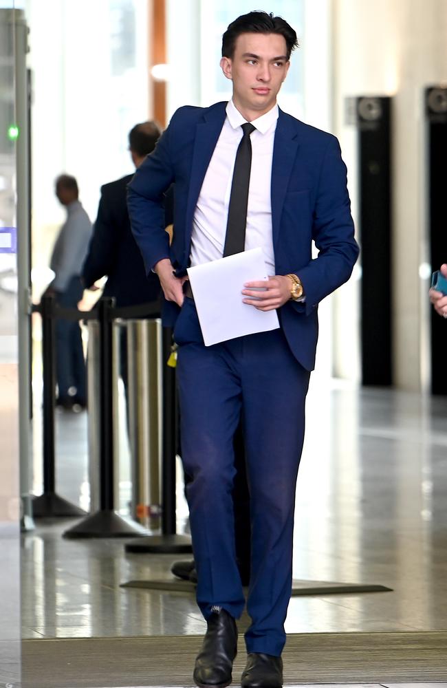 Charlie Tianma He leaves Brisbane Supreme Court on October 22, 2024 Picture: NewsWire / John Gass