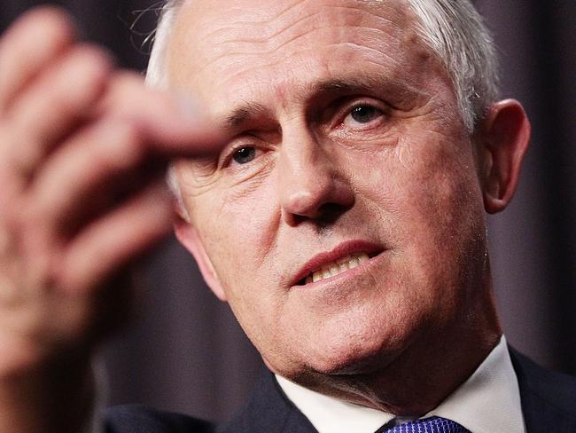 CANBERRA, AUSTRALIA - SEPTEMBER 14: Malcolm Turnbull speaks to the media after winning the leadership ballot at Parliament House on September 14, 2015 in Canberra, Australia. Malcolm Turnbull announced this morning he would be challenging Tony Abbott for the Liberal Party leadership. (Photo by Stefan Postles/Getty Images)