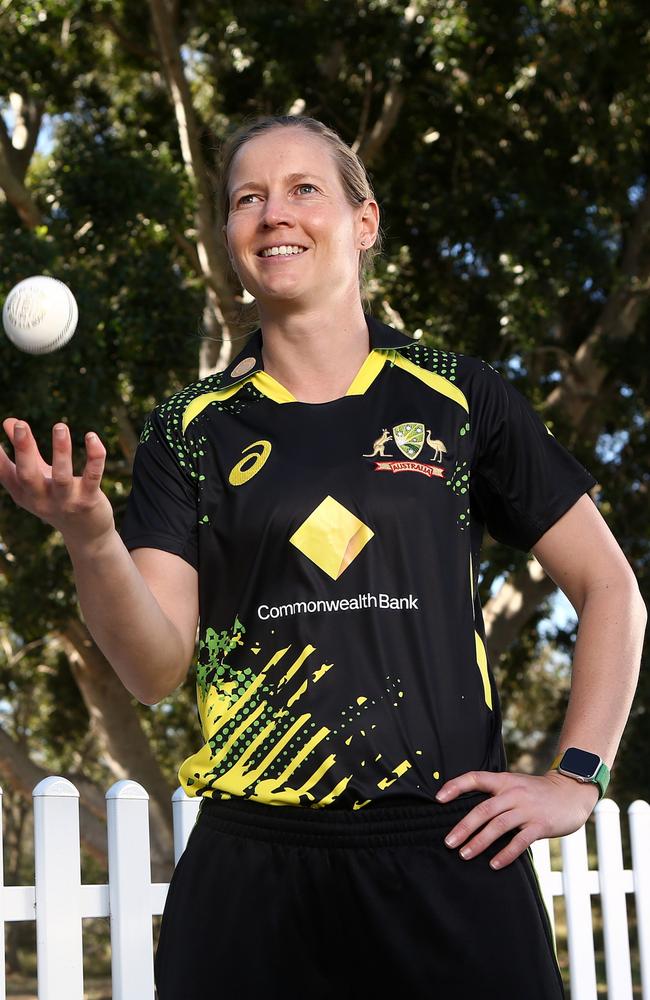 Meg Lanning of Australia poses at Norths Cricket Ground on September 15, 2021 in Brisbane, Australia. Picture: Jono Searle