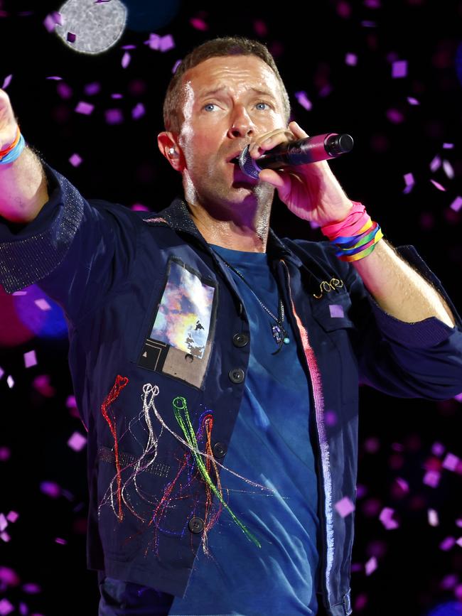 Coldplay frontman Chris Martin. Picture: Jonathan Ng