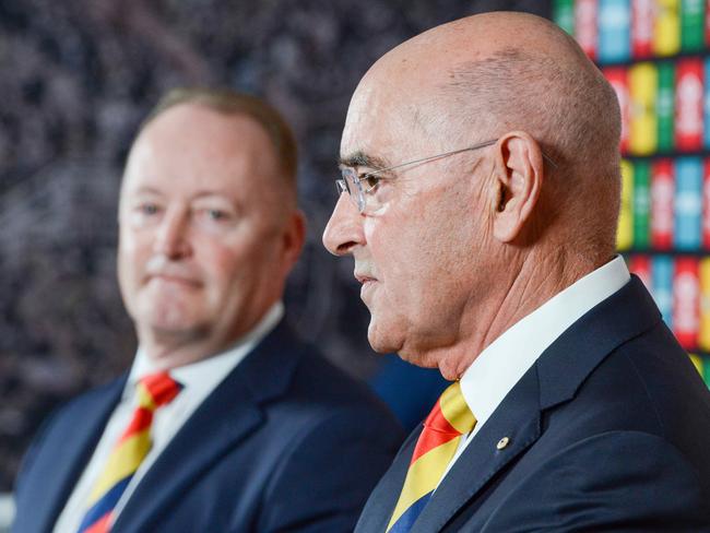 Former South Australian Premier John Olsen AO will take over as Chairman of the Adelaide Football Club Rob Chapman, October 13, 2020. Picture: Brenton Edwards