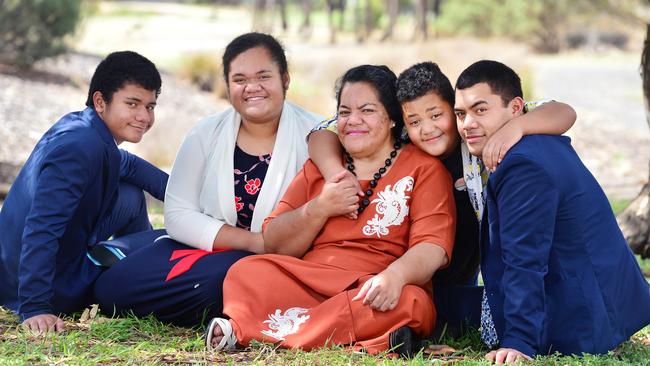 Siokapesi is the mother of a large family including four children, William, Loini, Siose and Dave. Picture: Nicki Connolly