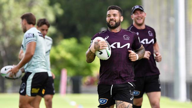 Adam Reynolds at Broncos training at Red Hill. Picture: Patrick Woods