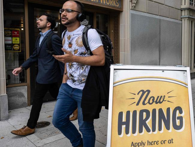 The US economy defied expectations of a slowdown, adding 256,000 jobs last month. Photo: ANDREW CABALLERO-REYNOLDS / AFP