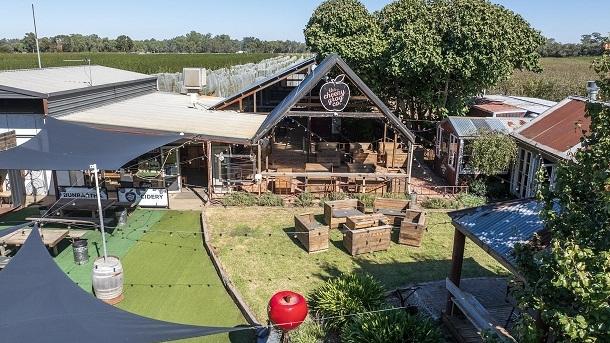 The Cheeky Grog Co, a function venue and cider production space at Bunbartha is for sale.