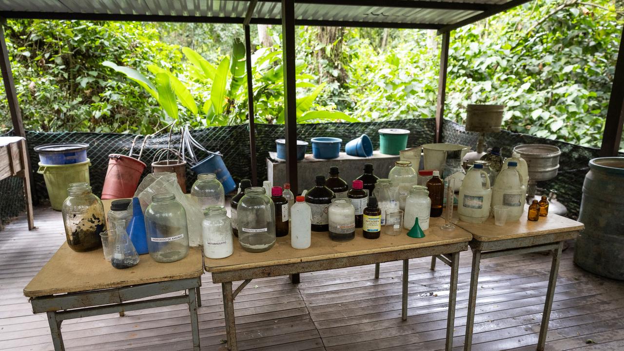 The cocaine labs carries dangerous toxic substances. Picture: Jason Edwards