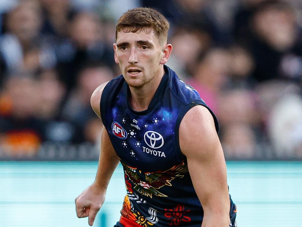 Mark Keane has become a mainstay of the Crows backline. Picture: Dylan Burns/AFL Photos via Getty Images