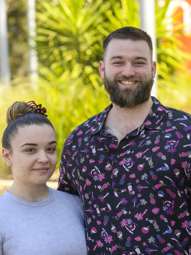 Brianna Geeves and Hamish Bell would never had met if the 7th Infantry Battalion were not stationed out of Edinburgh. Picture: Roy VanDerVegt