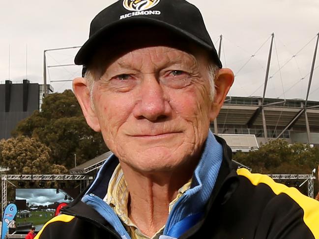 28/09/2017: Richmond Legend Kevin Bartlett, outside the SEN Radio broadcast tent at the MCG. Picture: Stuart McEvoy for the Australian.