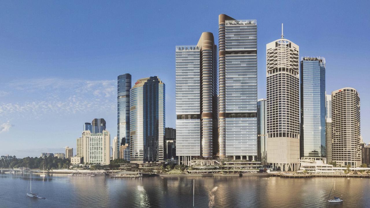 An artist’s impression of the Dexus Waterfront Brisbane development. Picture: Richard Walker