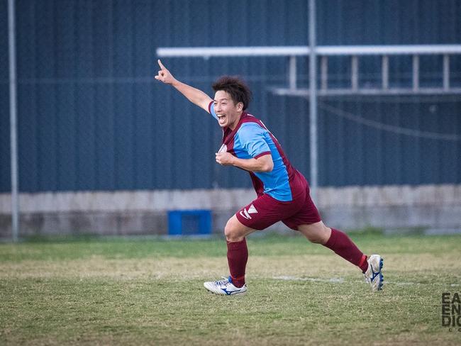 Coomera Soccer Club's Noriki Nahata. Picture: East End Digital