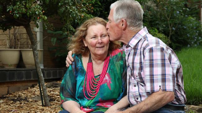 Barry Freeman of West Pennant Hills with his wife Joanie who has early on set dementia.