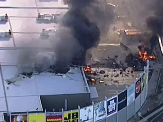 Five people died in the plane crash at Essendon Aiport. Picture: Twitter