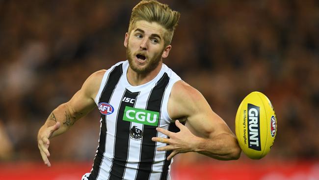 Sam Murray playing for Collingwood. Picture: AAP Images