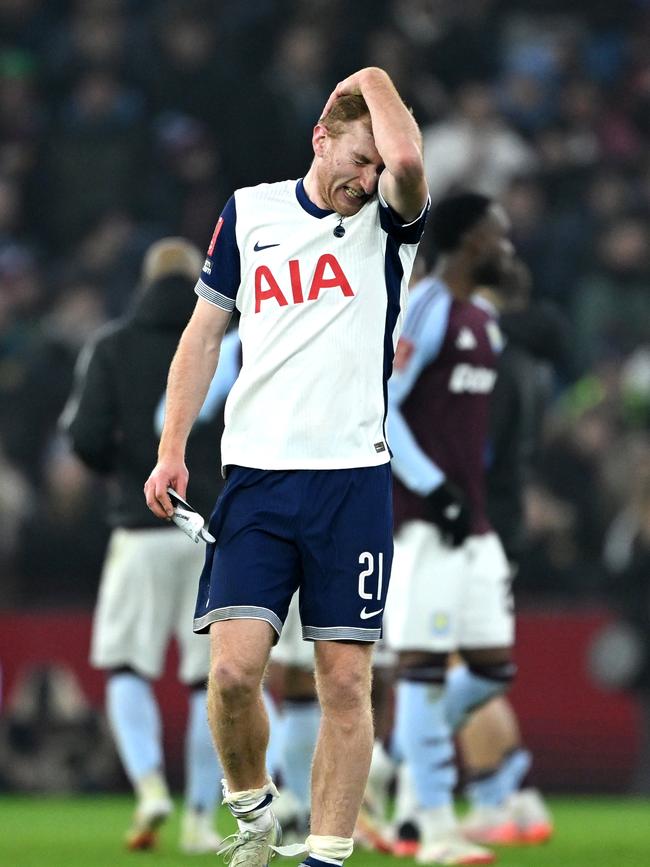 Dejan Kulusevski’s face said it all. Photo by Shaun Botterill/Getty Images.