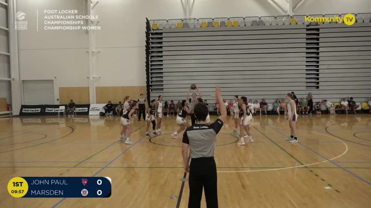 Replay: John Paul College v Marsden State High (Champ Women Conso) - 2024 Basketball Australia Schools Championships Day 4